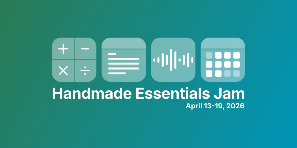 Handmade Essentials Jam | Handmade Network